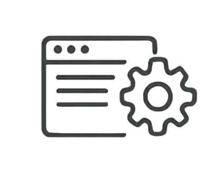 Custom Web Application - website development service icon